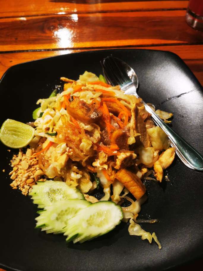 Pad thaï au poulet